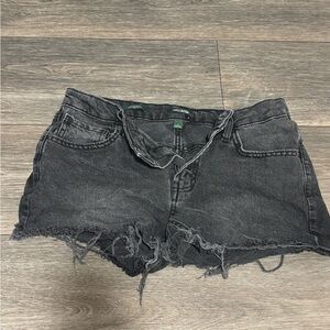 Wild Fable Black Distressed Jean Shorts
